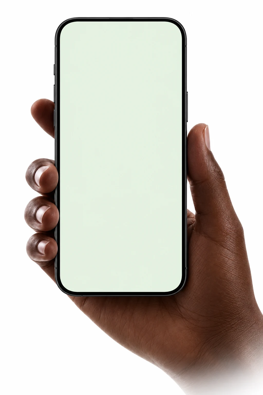 A relaxed hand holding a phone with Breadfruit’s comparison experience